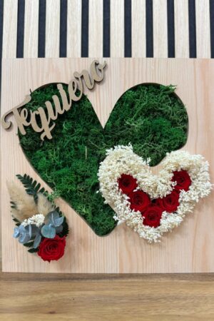 Cuadro Corazón de Rosas